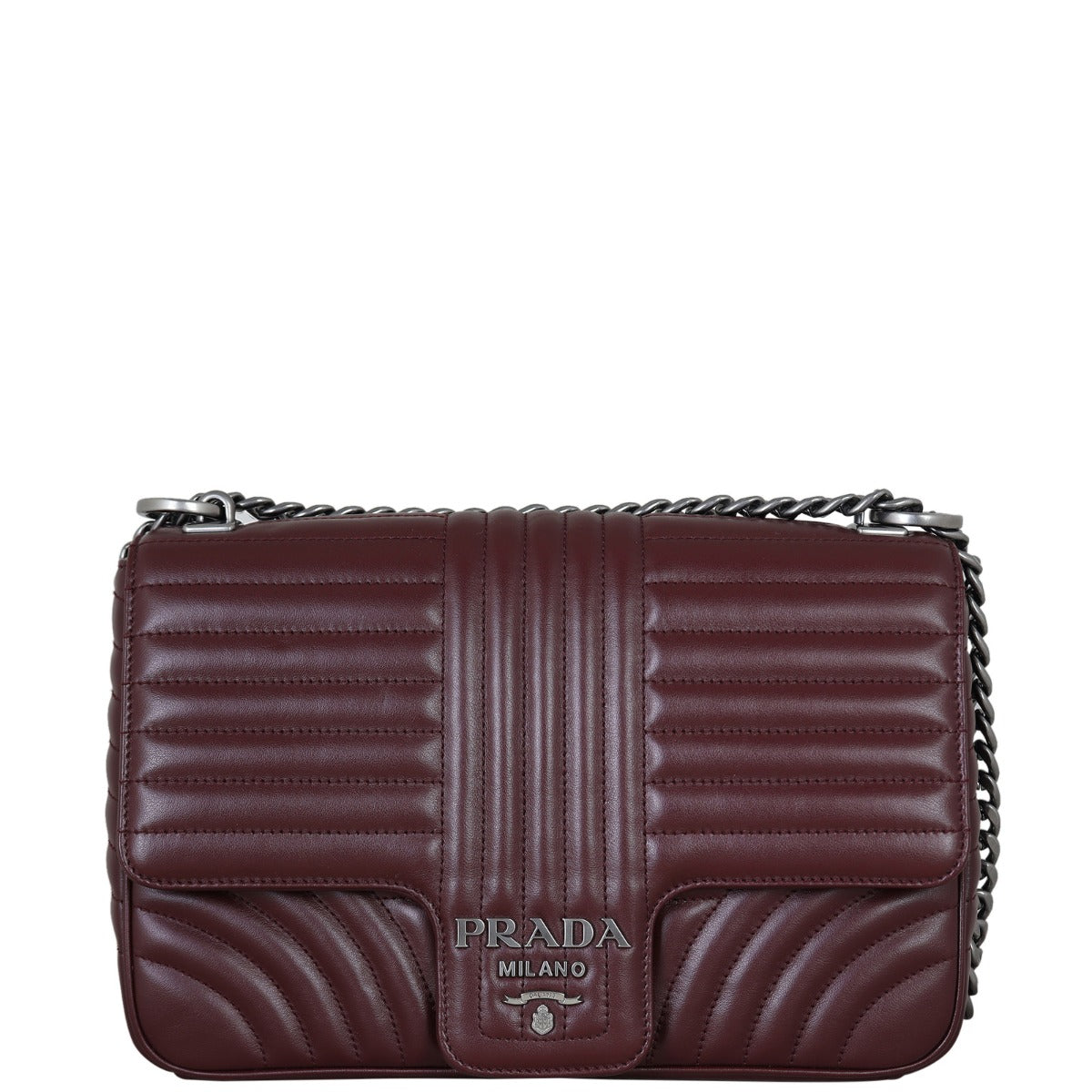 Prada Diagramme Shoulder Bag Large Front