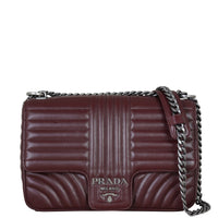 Prada Diagramme Shoulder Bag Large Front With Chain