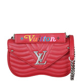 Louis Vuitton New Wave MM Chain Bag Front With Chain