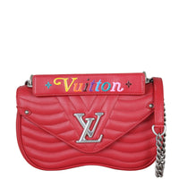 Louis Vuitton New Wave MM Chain Bag Front With Chain