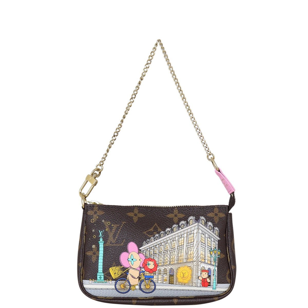 Louis Vuitton Mini Pochette Accessoires Monogram Vivienne Christmas 2022 Front