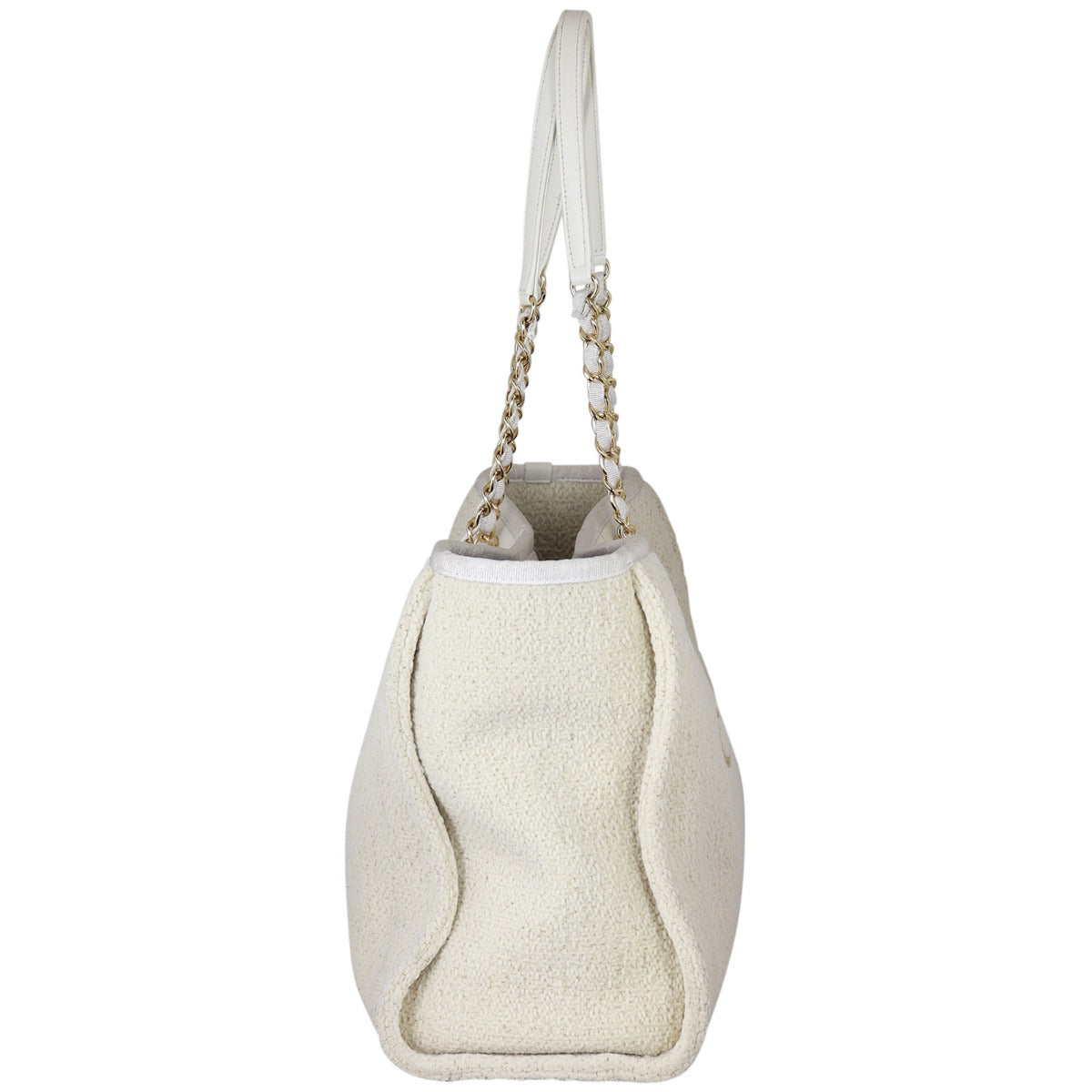 Chanel Deauville Small Tote Side