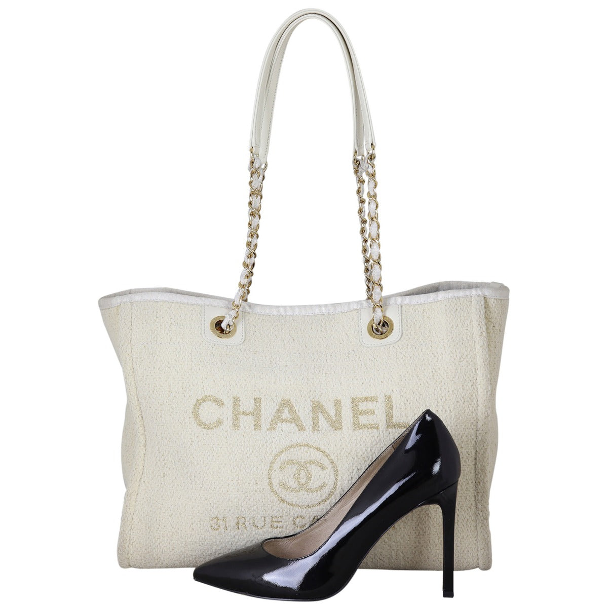 Chanel Deauville Small Tote Shoe