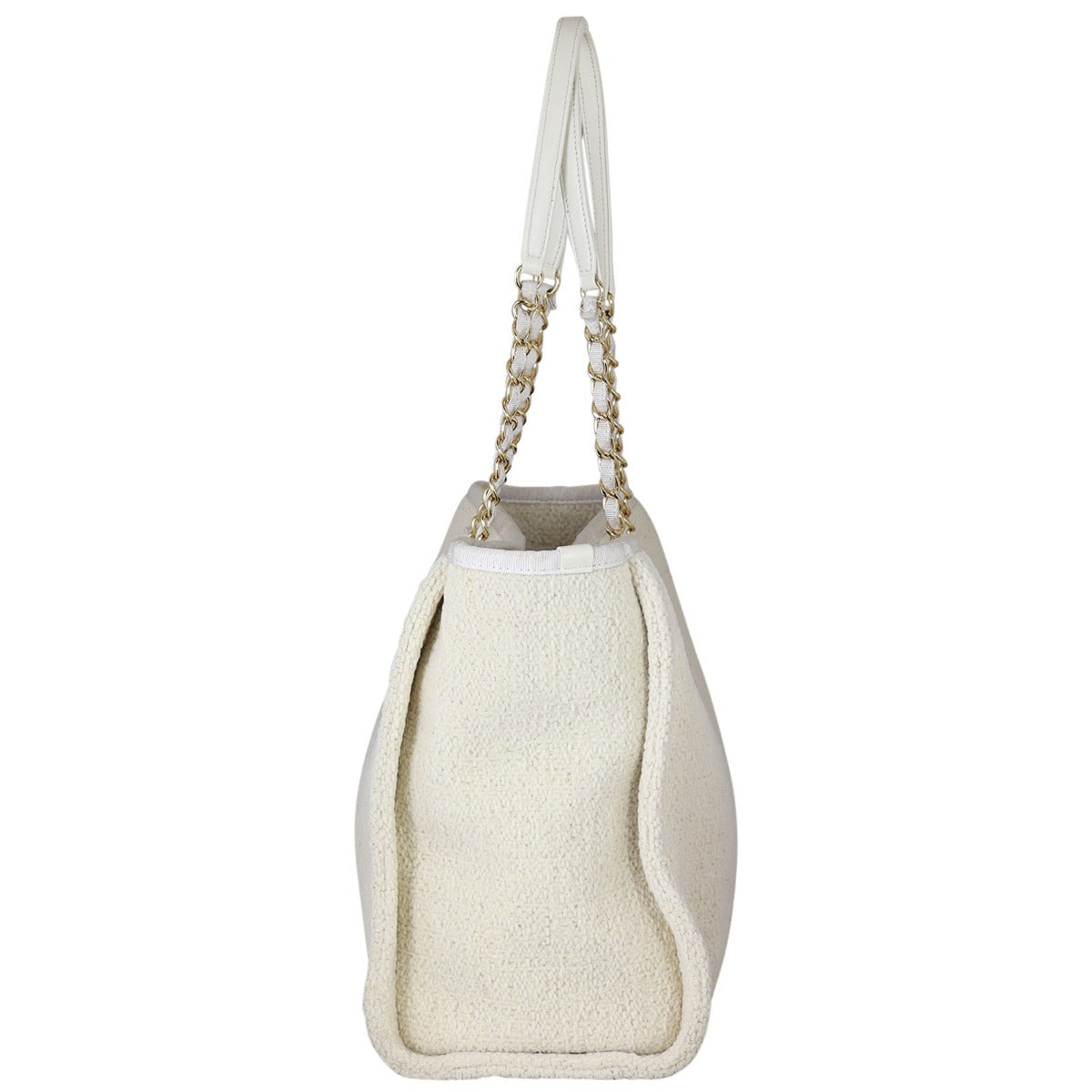 Chanel Deauville Small Tote Side