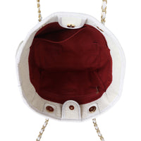 Chanel Deauville Small Tote Whole Interior