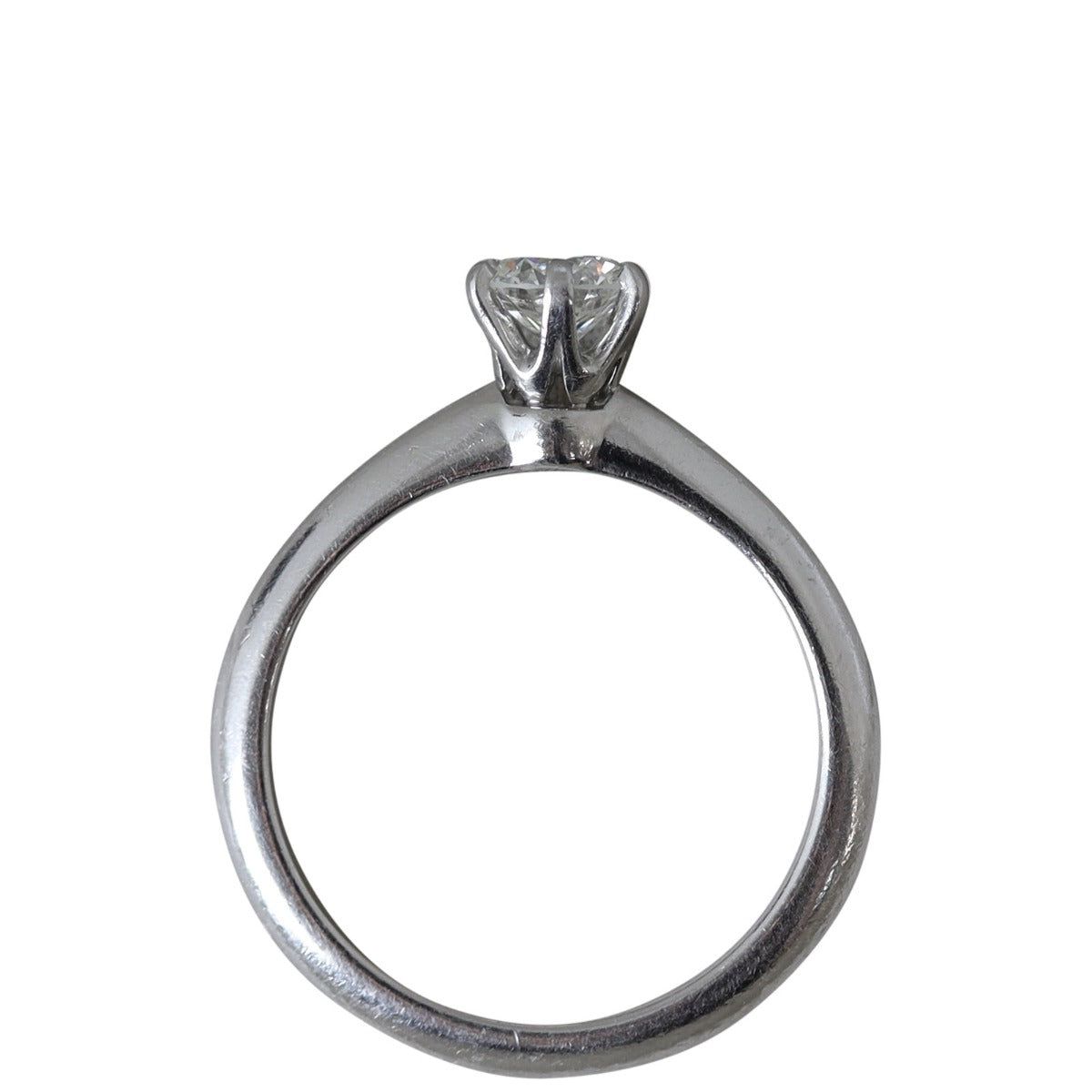Tiffany & Co Solitaire Platinum Diamond Ring