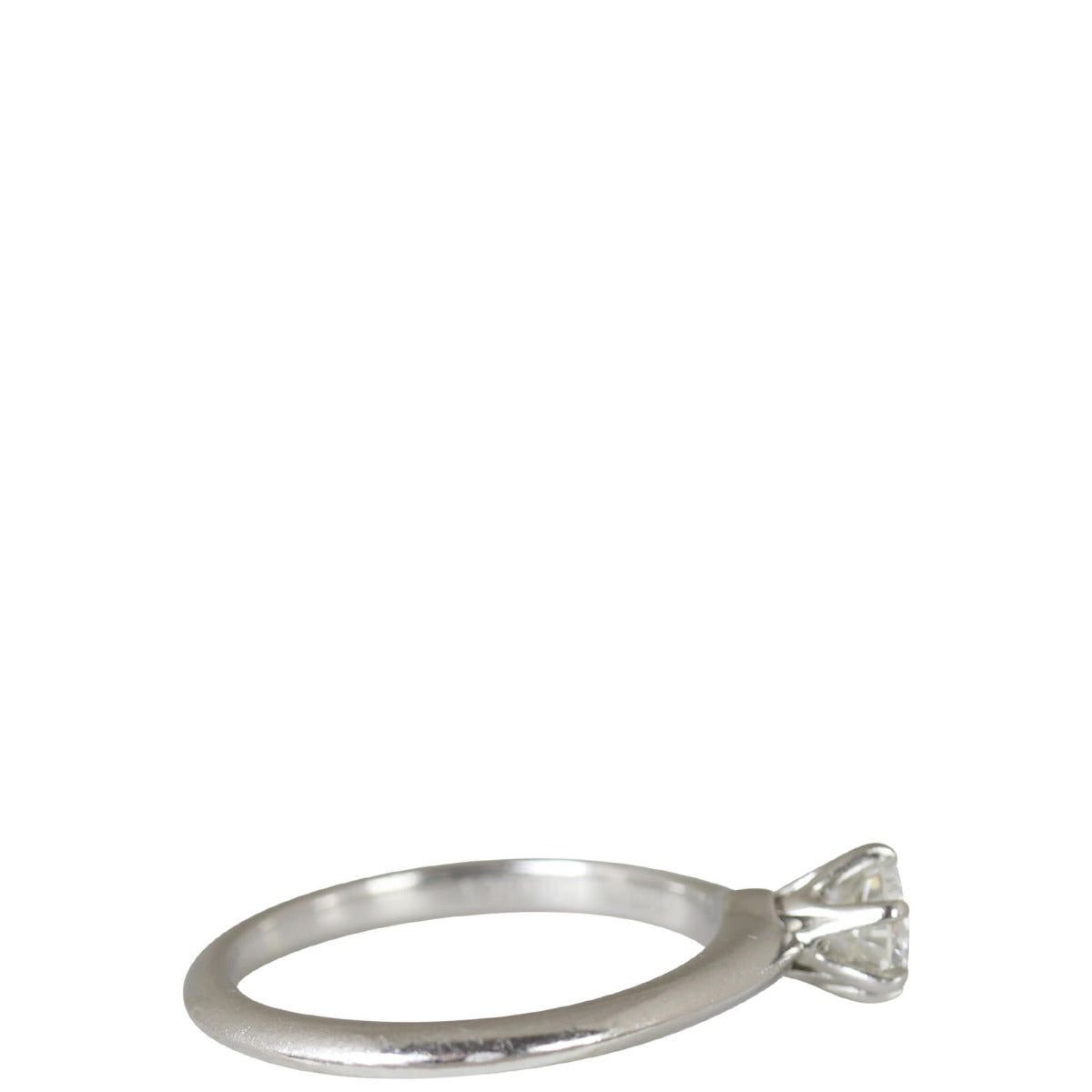 Tiffany & Co Solitaire Platinum Diamond Ring