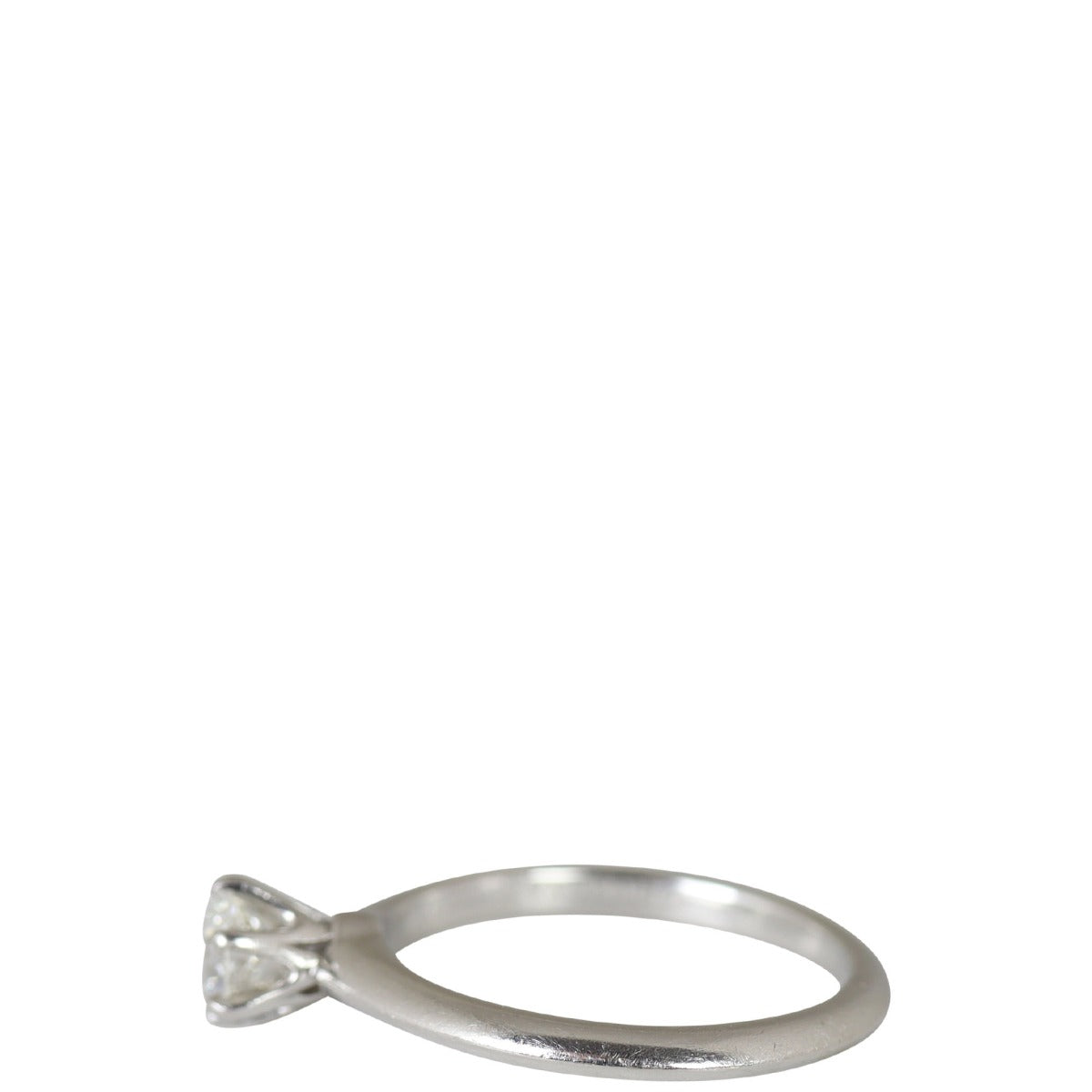 Tiffany & Co Solitaire Platinum Diamond Ring