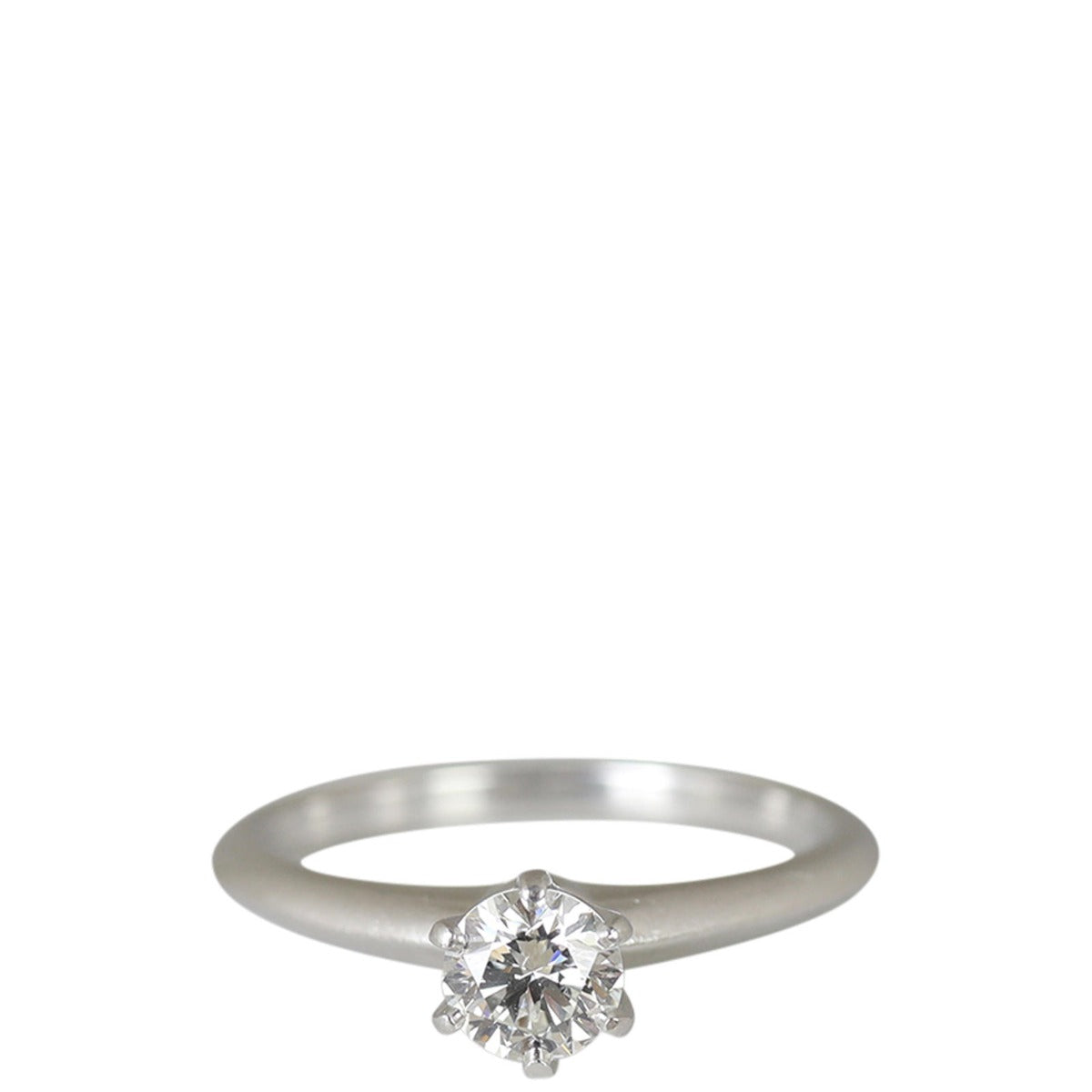 Tiffany & Co Solitaire Platinum Diamond Ring