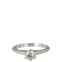 Tiffany & Co Solitaire Platinum Diamond Ring