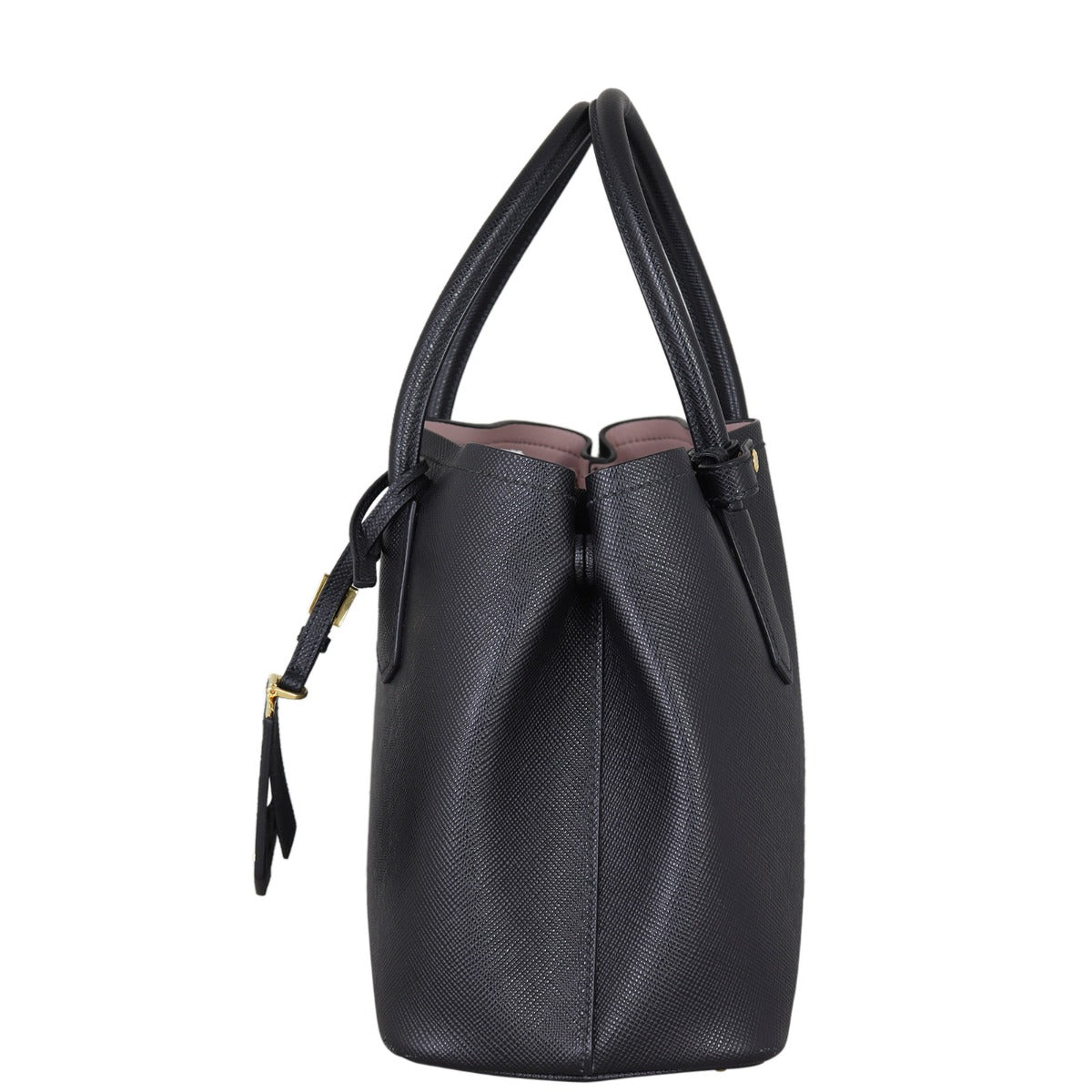 Prada Saffiano Cuir Double Bag Small Side