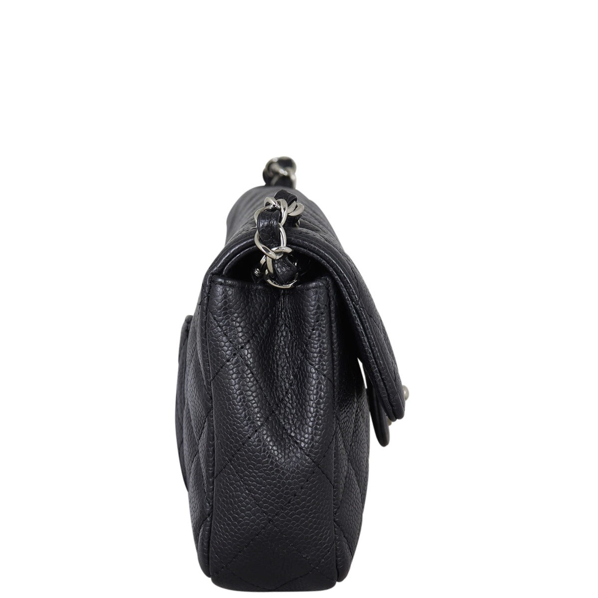 Chanel East West Flap Bag Side