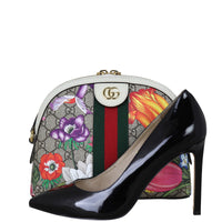 Gucci Ophidia GG Supreme Flora Small Shoulder Bag Shoe