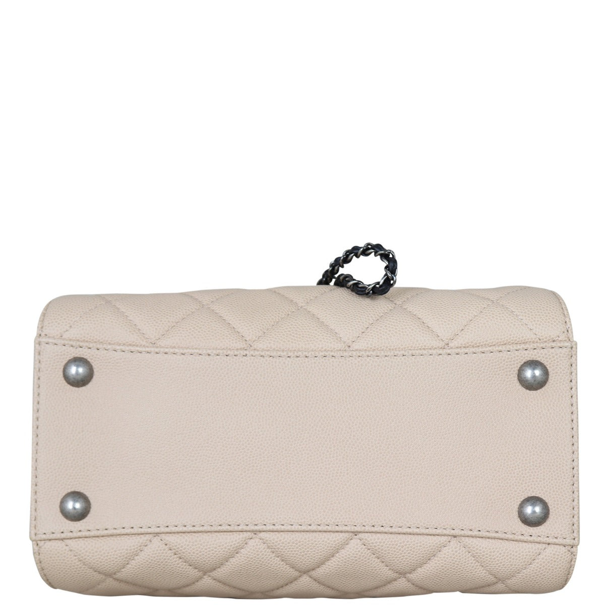 Chanel CC Quilted Bucket Bag Base