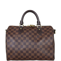 Louis Vuitton Speedy 30 Bandouliere Damier Ebene Front