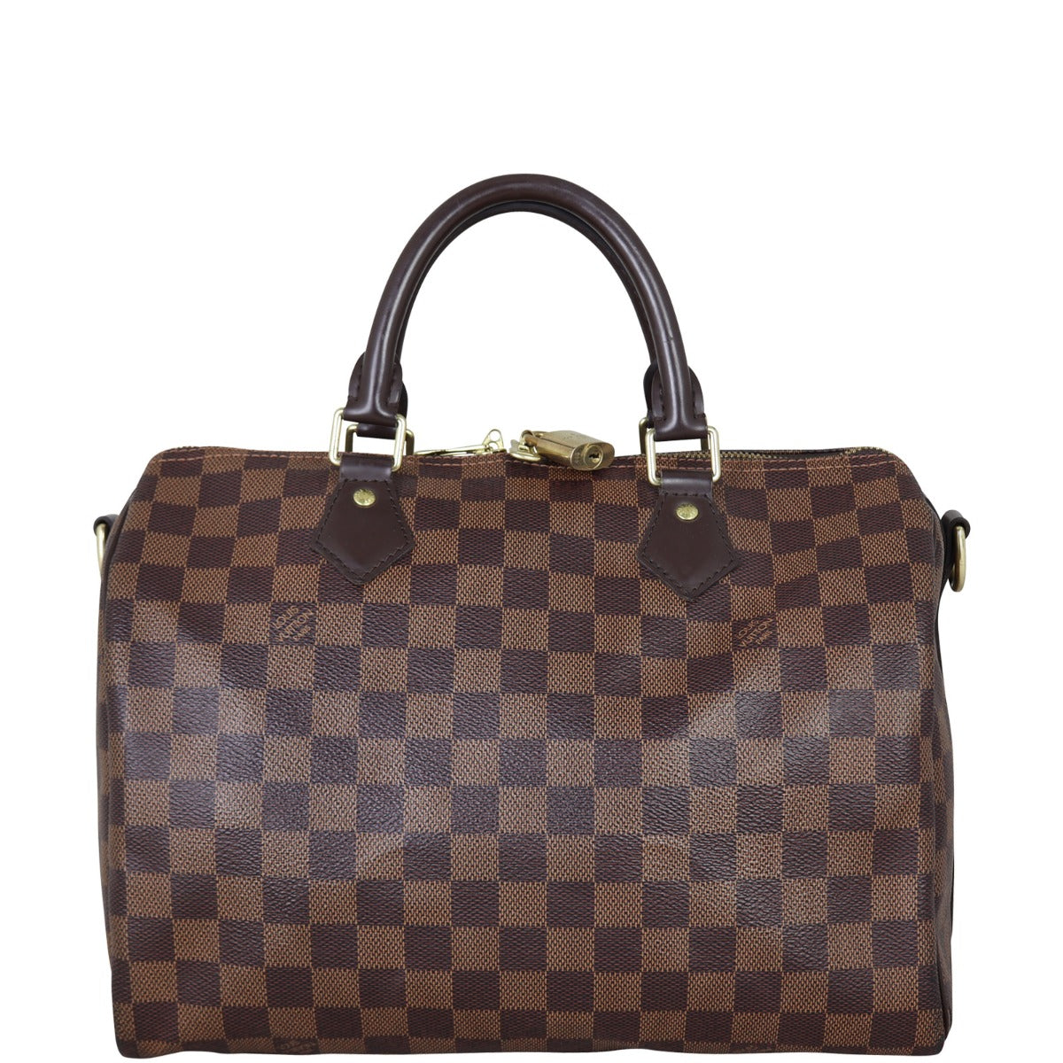 Louis Vuitton Speedy 30 Bandouliere Damier Ebene Front