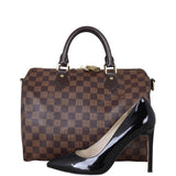 Louis Vuitton Speedy 30 Bandouliere Damier Ebene Shoe