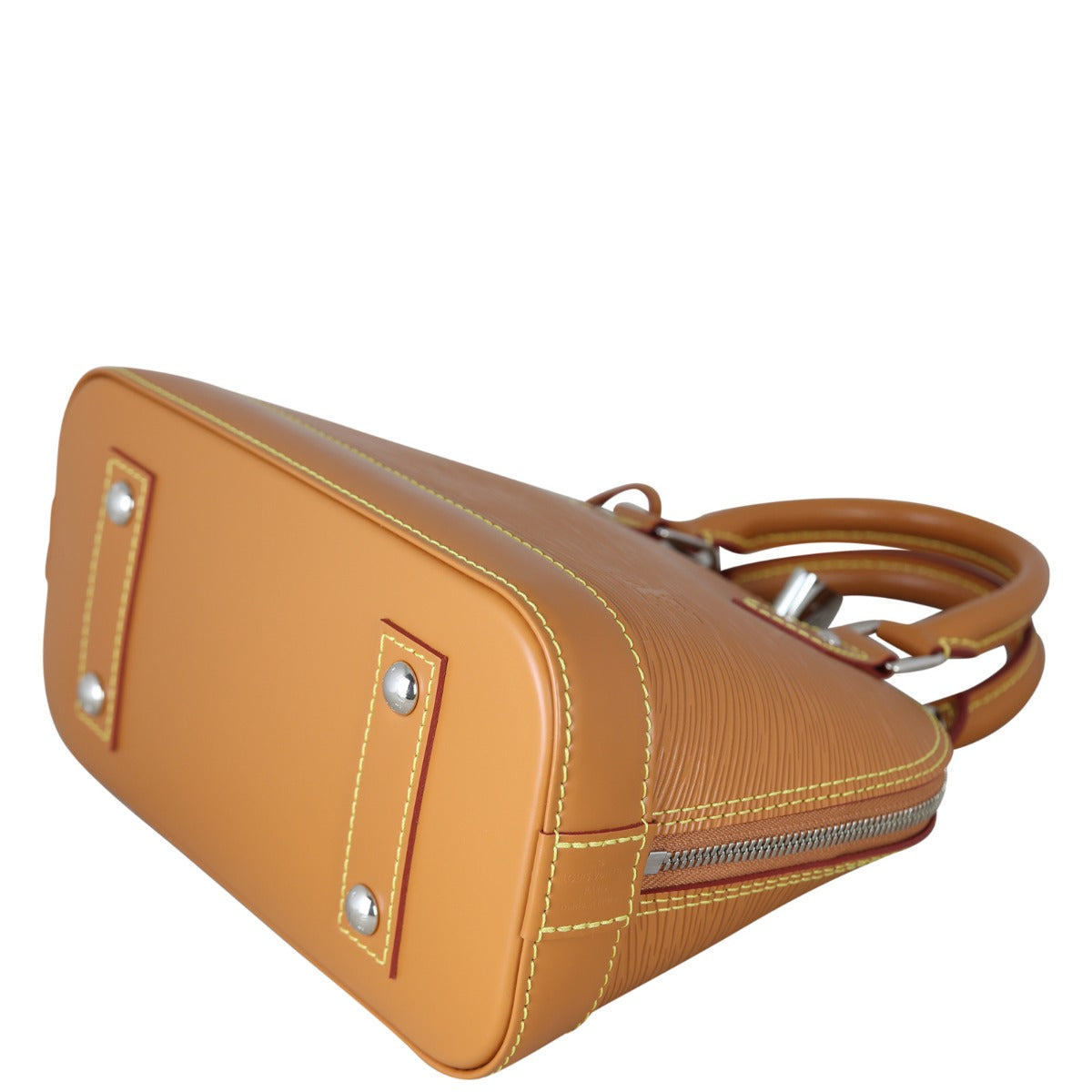 Louis Vuitton Alma BB Epi with Embroidered Strap Corner Distance