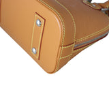 Louis Vuitton Alma BB Epi with Embroidered Strap Corner Close Up