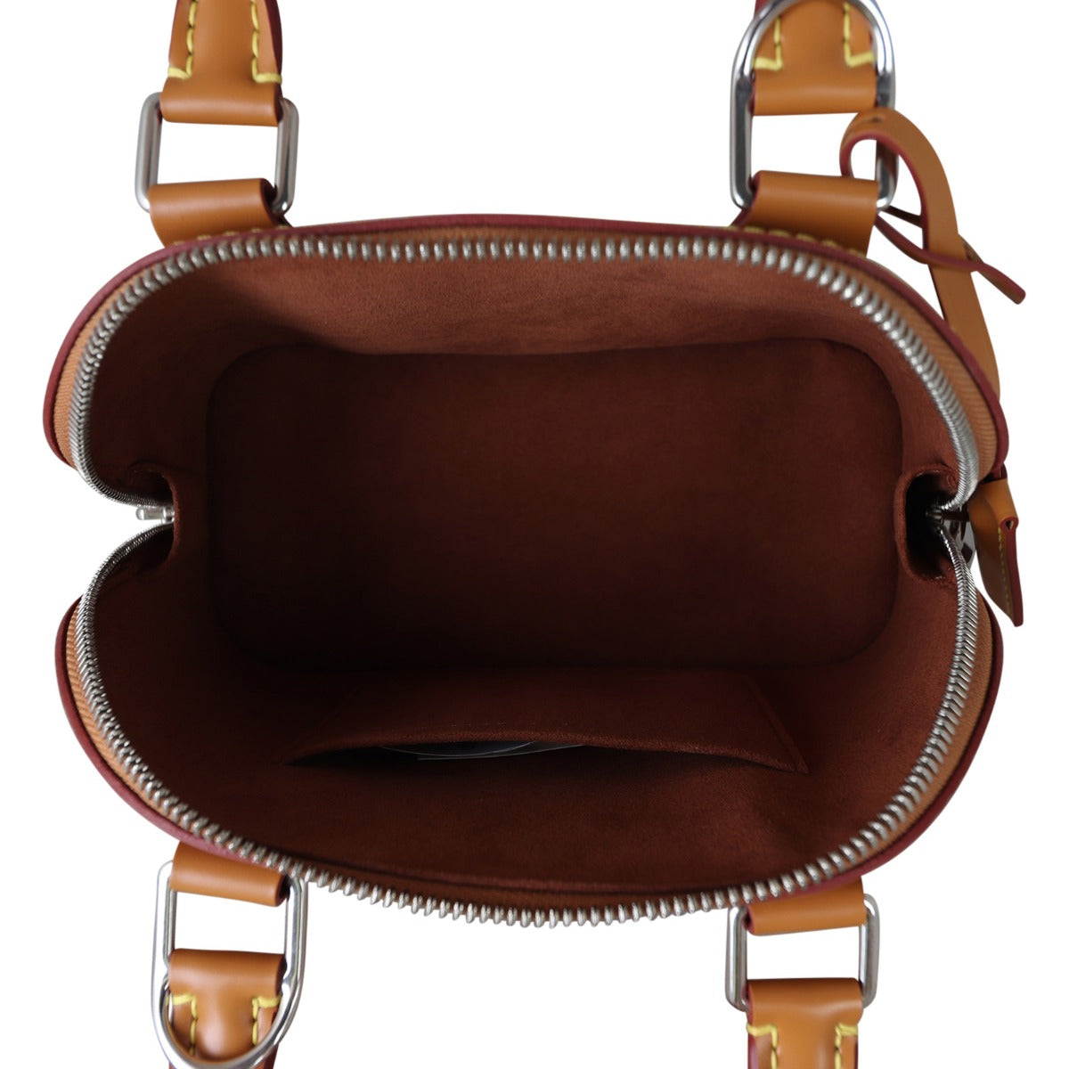 Louis Vuitton Alma BB Epi with Embroidered Strap Whole Interior