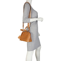 Louis Vuitton Alma BB Epi with Embroidered Strap Mannequin
