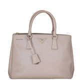 Prada Saffiano Lux Galleria Double Zip Tote Medium Front