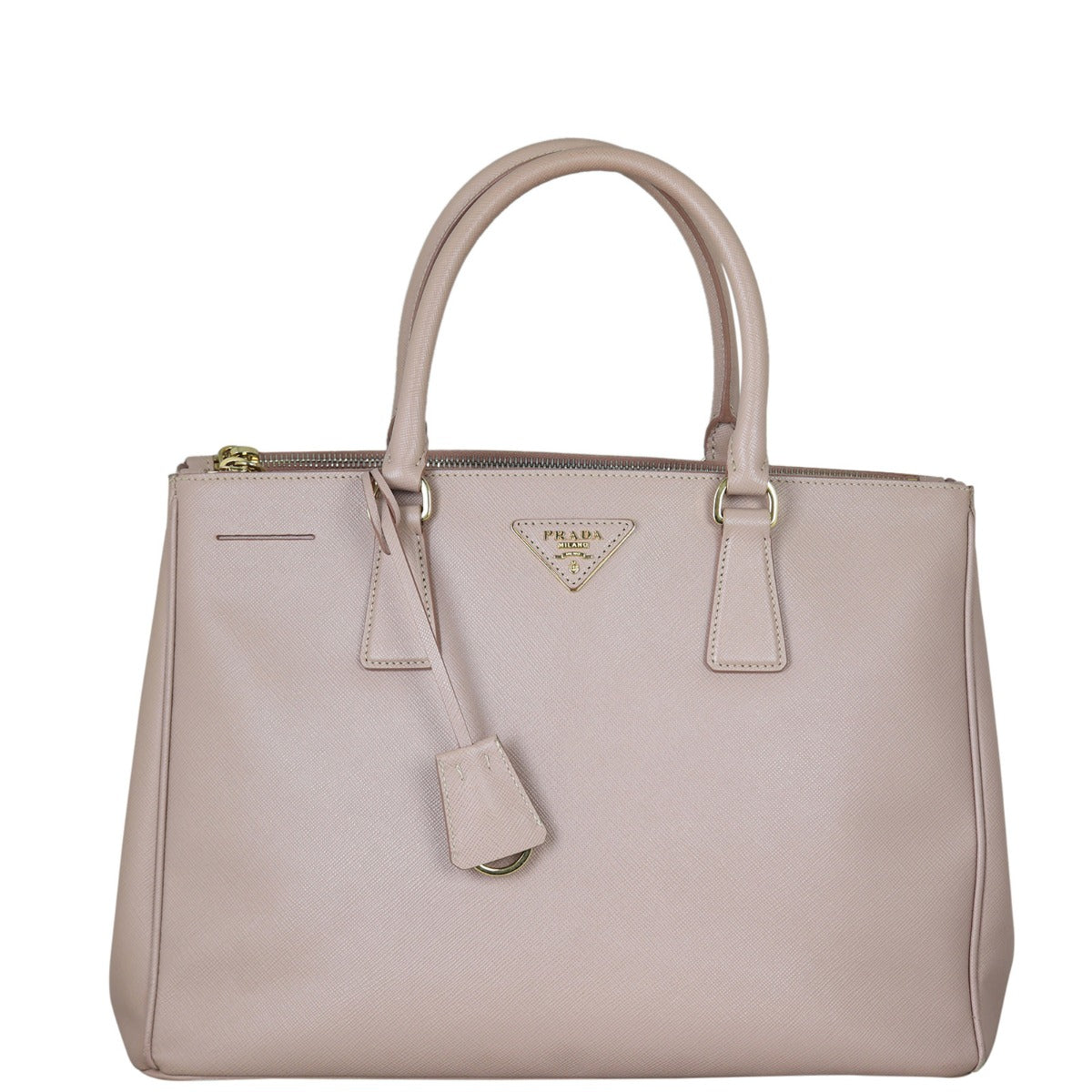 Prada Saffiano Lux Galleria Double Zip Tote Medium Front