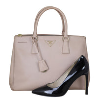 Prada Saffiano Lux Galleria Double Zip Tote Medium Shoe