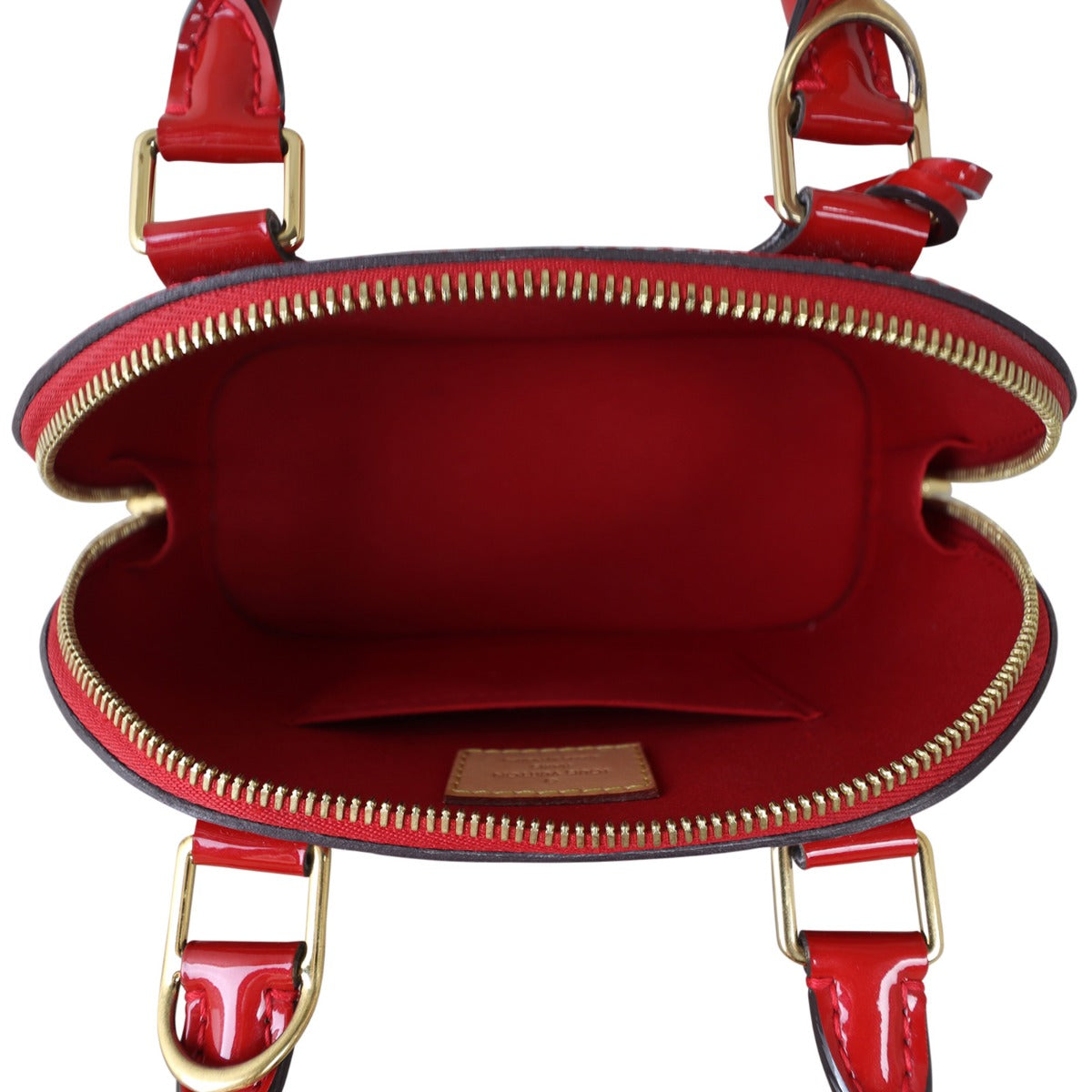 Louis Vuitton Alma BB Monogram Vernis Whole Interior