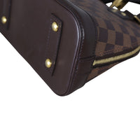 Louis Vuitton Alma BB Damier Ebene Corner Close Up