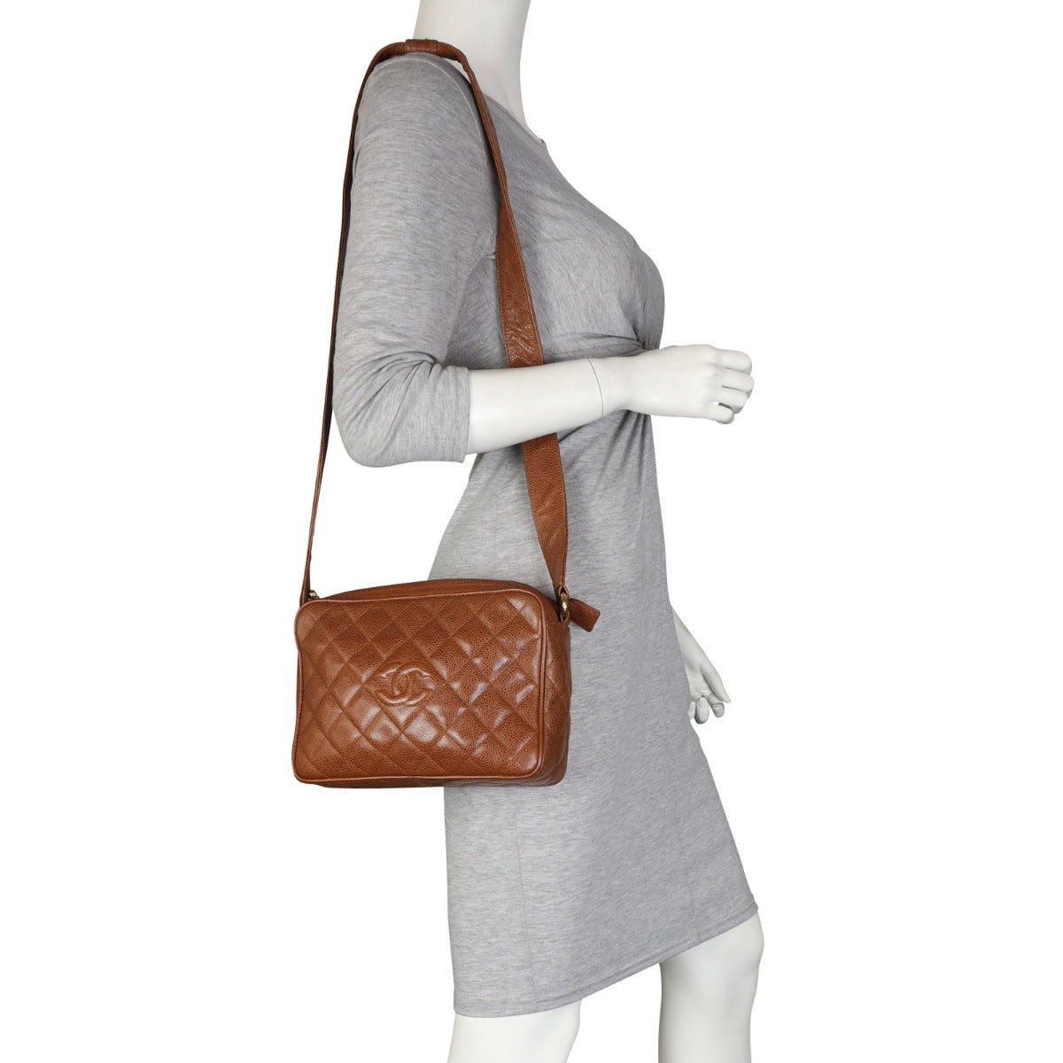 Chanel CC Quilted Camera Bag Mannequin