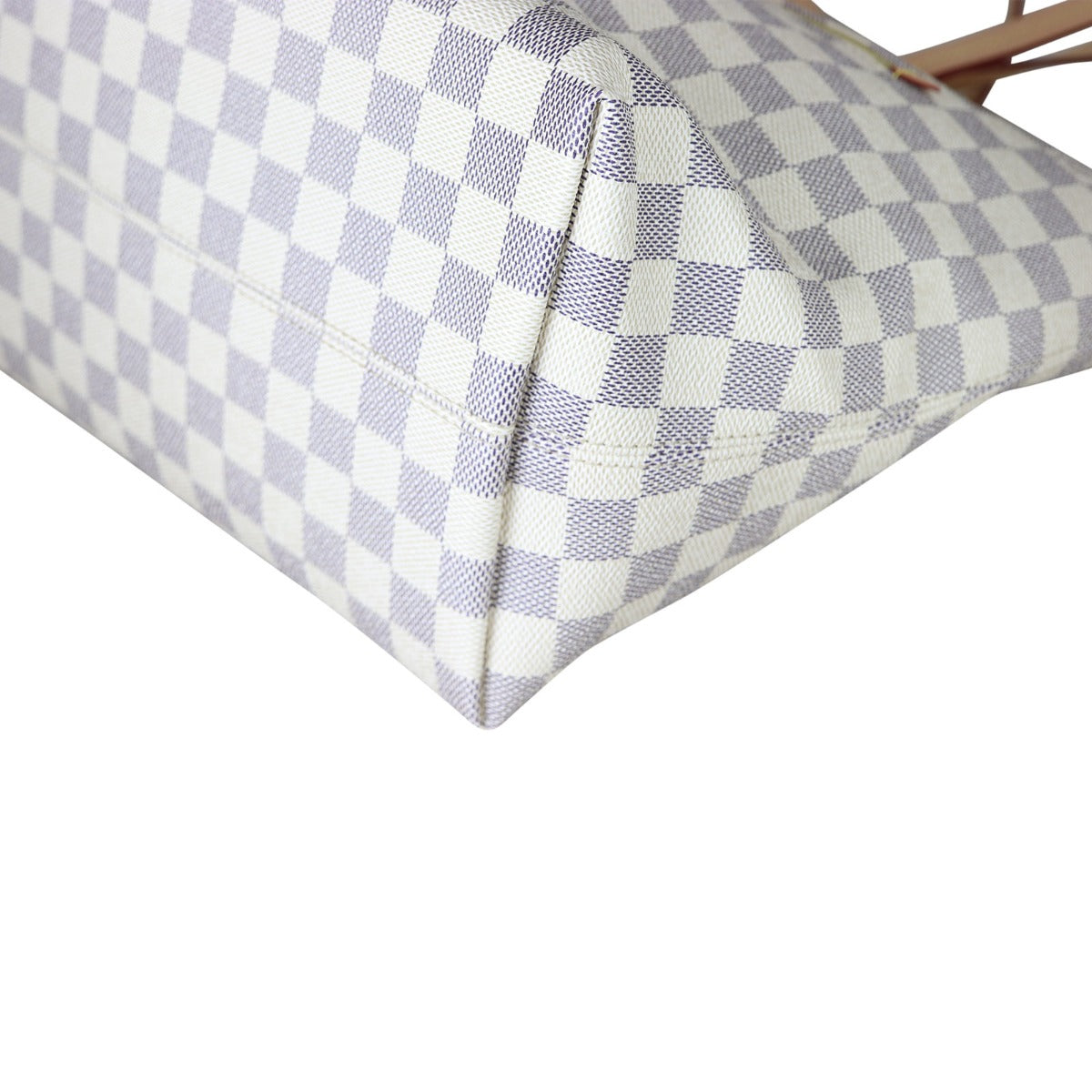 Louis Vuitton Iena MM Damier Azur Corner Close Up