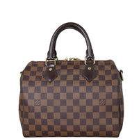 Louis Vuitton Speedy 25 Bandouliere Damier Ebene Front