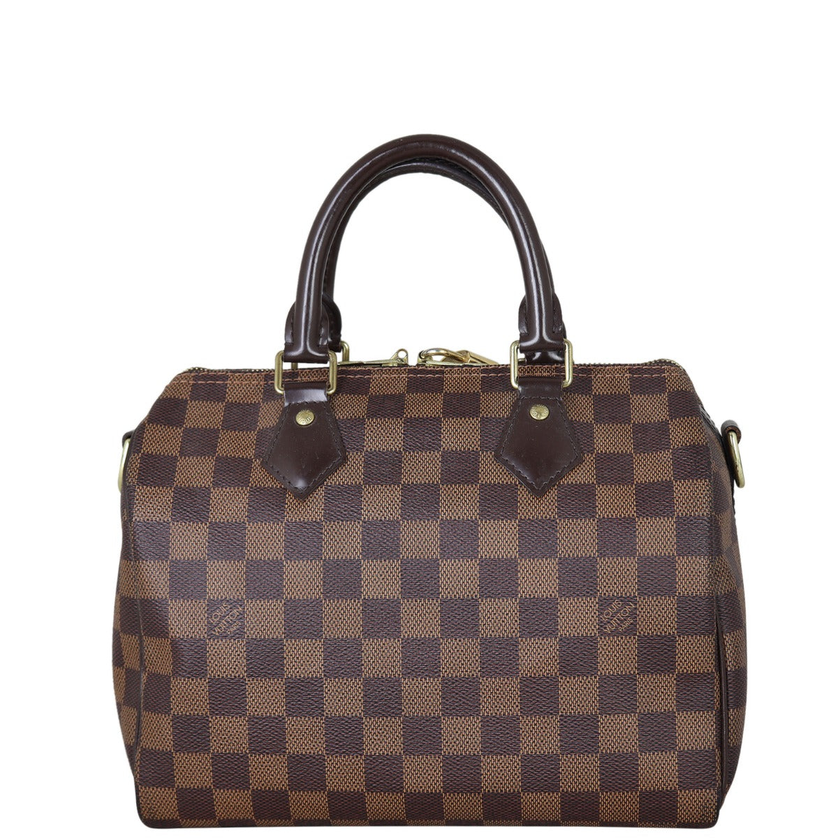 Louis Vuitton Speedy 25 Bandouliere Damier Ebene Front