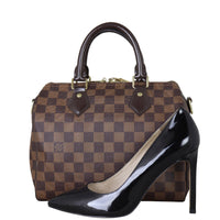 Louis Vuitton Speedy 25 Bandouliere Damier Ebene Shoe`