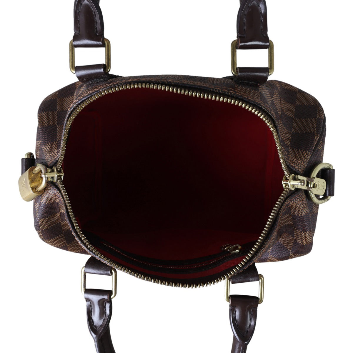 Louis Vuitton Speedy 25 Bandouliere Damier Ebene Whole Interior