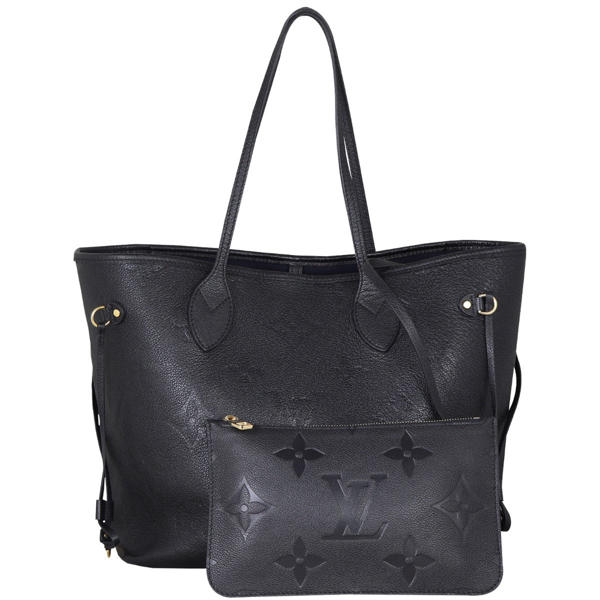 Louis Vuitton Neverfull MM Monogram Empreinte Giant Front With Pouch