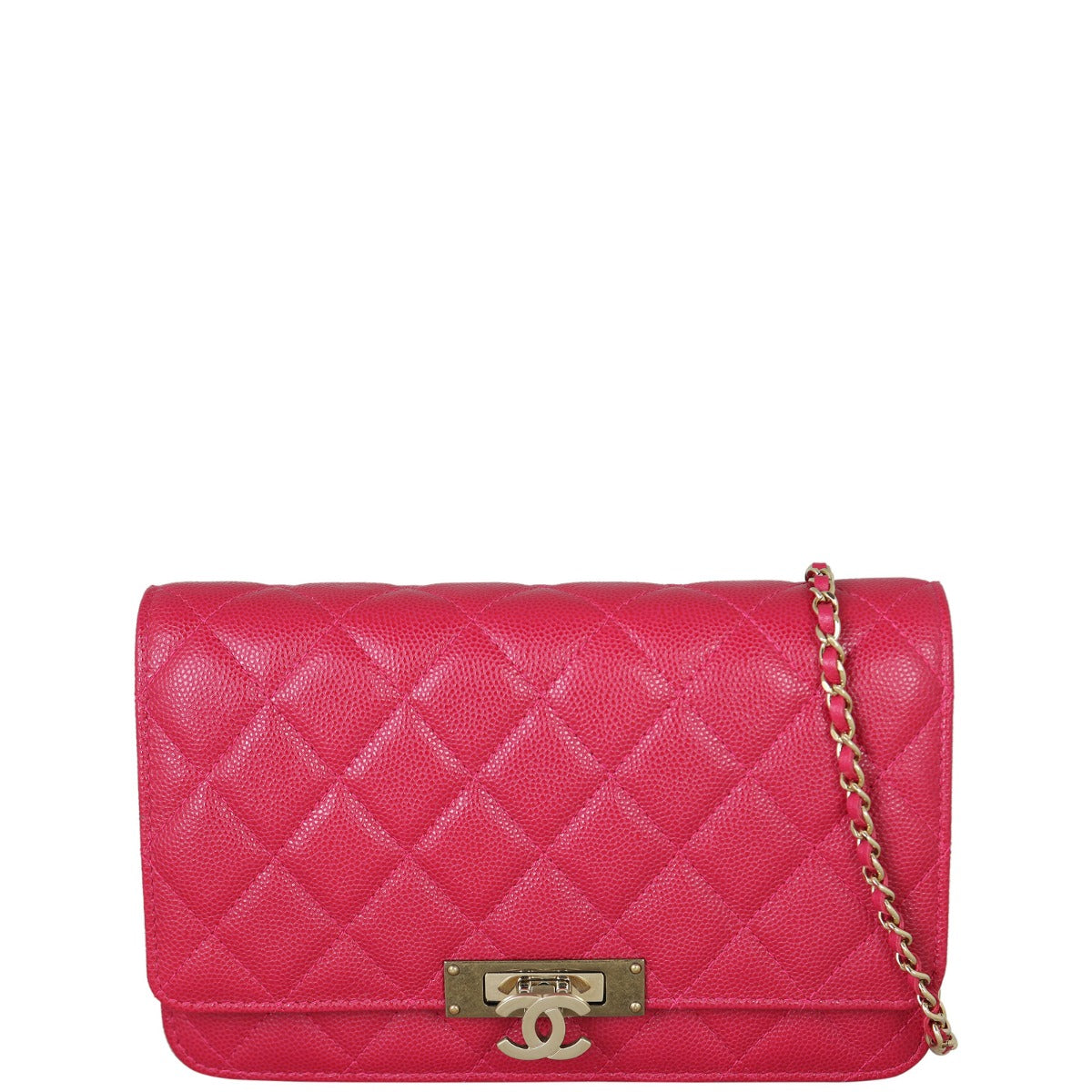 Chanel Golden Class Wallet on Chain Front With Chain