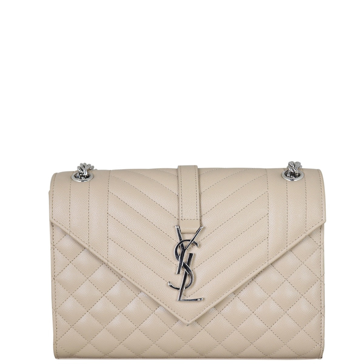 Saint Laurent Monogram Mix Matelasse Envelope Chain Bag Medium Front