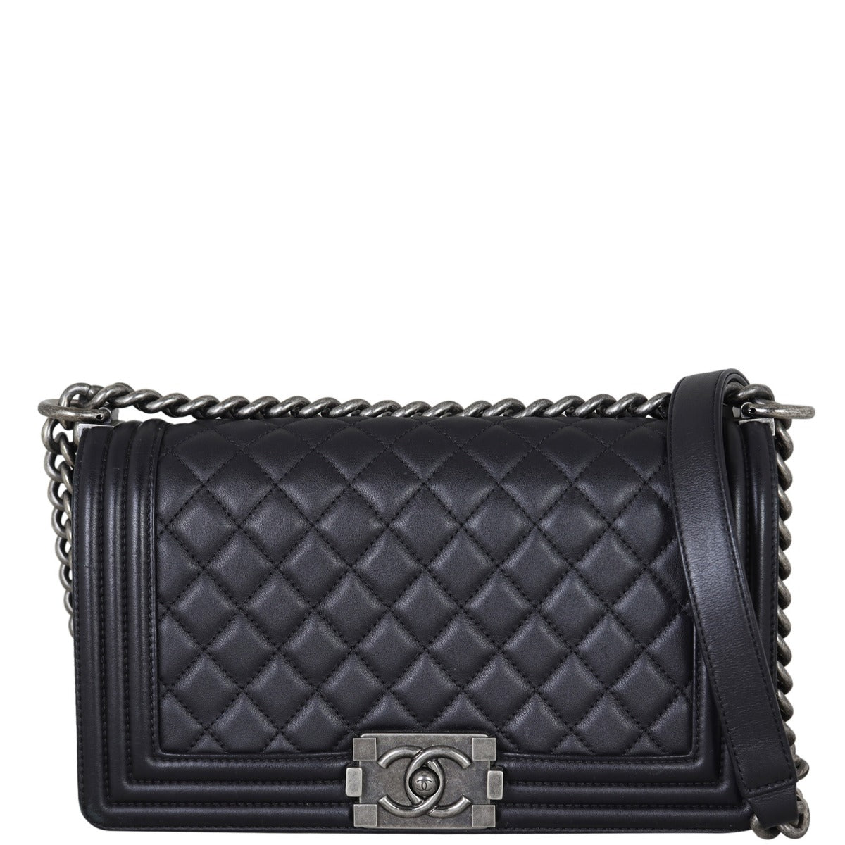Chanel Boy Old Medium Front With Strap