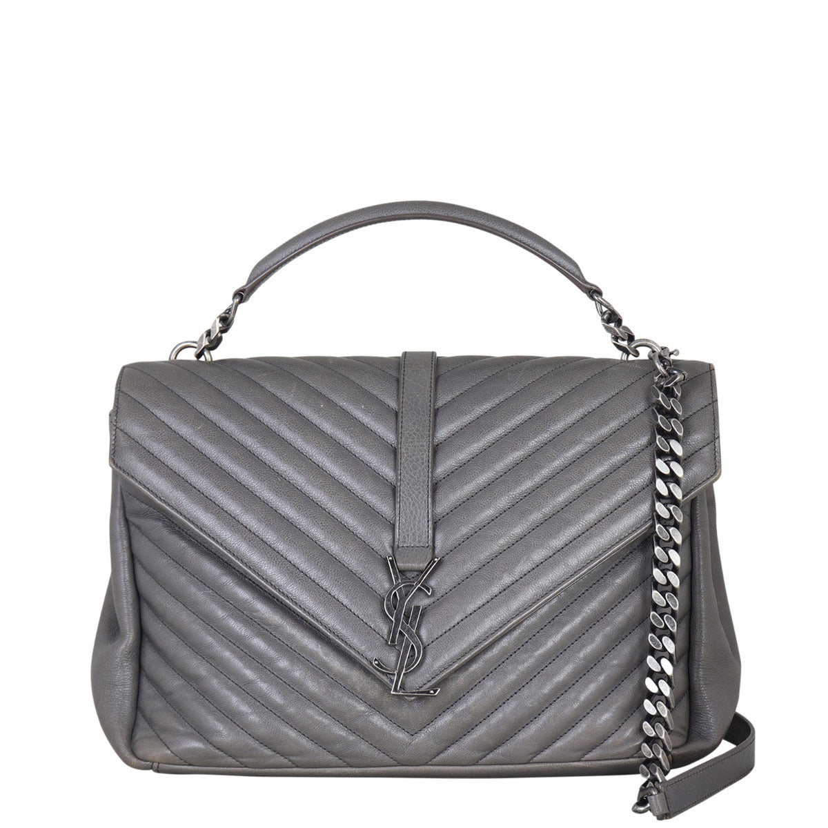 Saint Laurent College Large Front With Chain