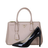 Prada Saffiano Lux Galleria Double Zip Tote Medium Shoe