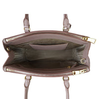 Prada Saffiano Lux Galleria Double Zip Tote Medium Whole Interior