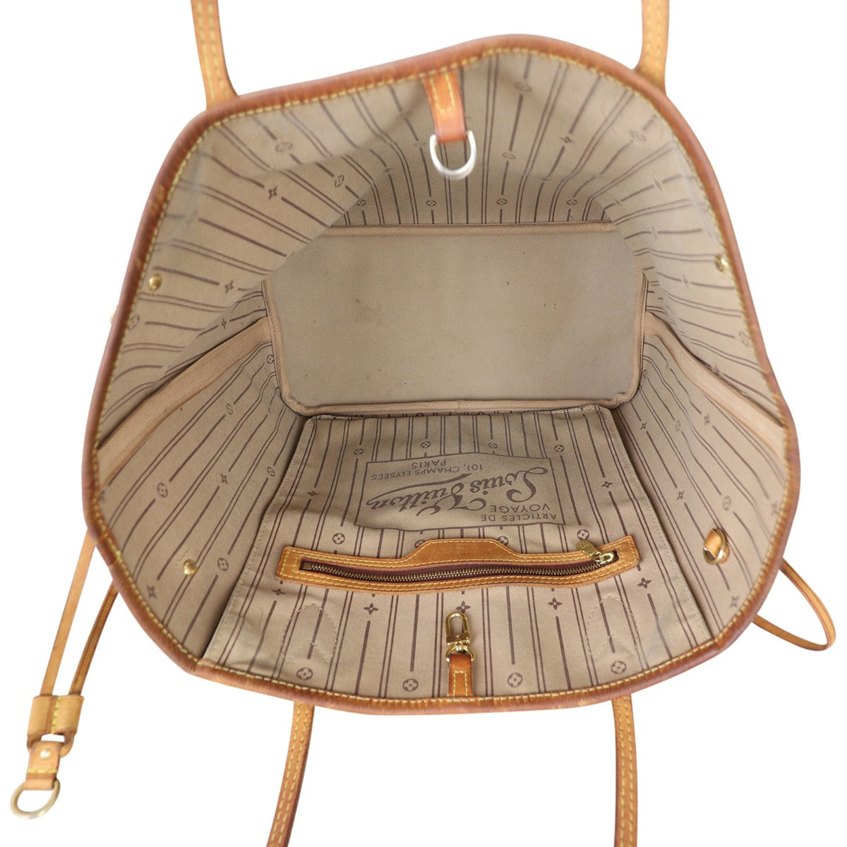 Louis Vuitton Neverfull MM Monogram Whole Interior