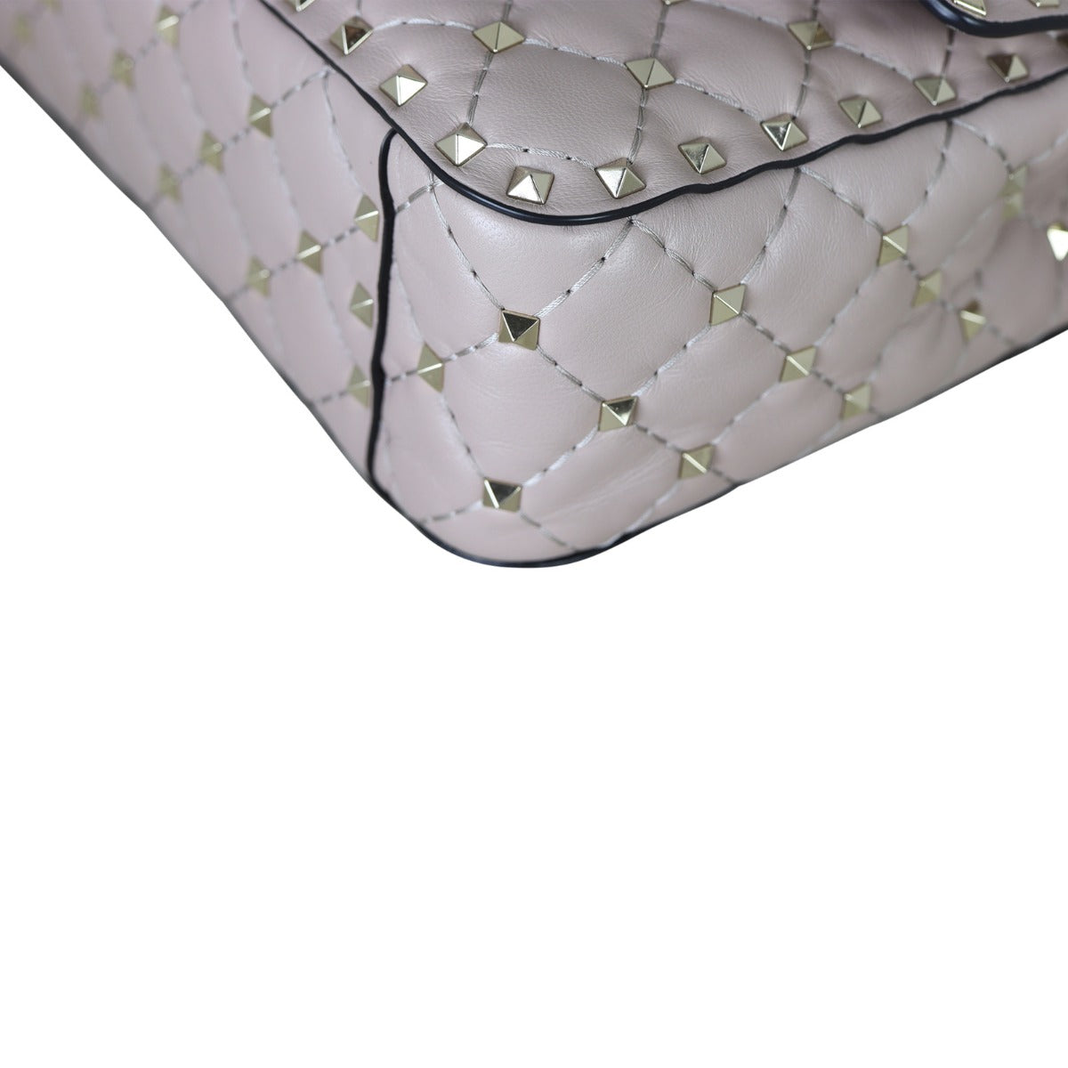 Valentino Rockstud Spike Medium Shoulder Bag Corner Close Up