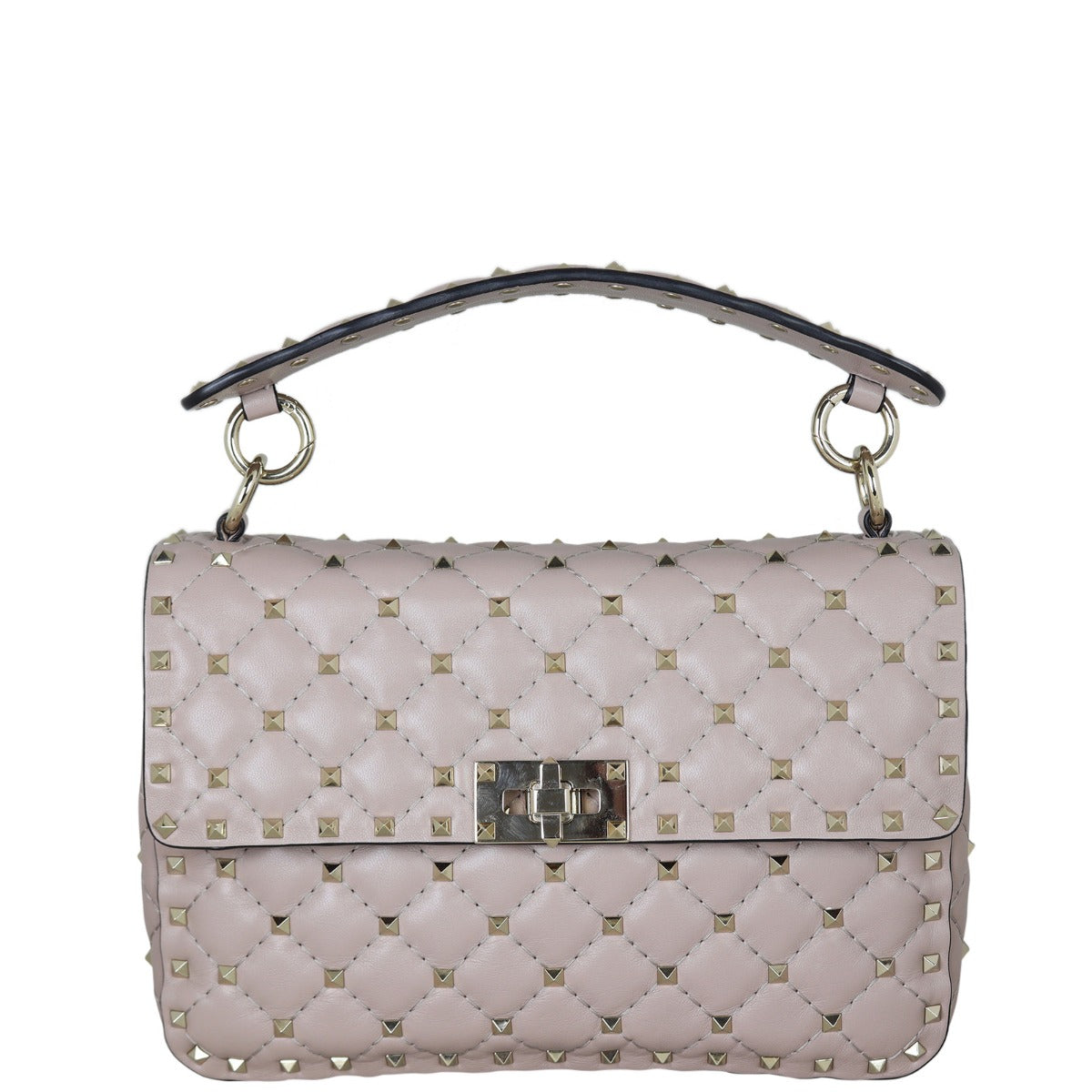 Valentino Rockstud Spike Medium Shoulder Bag Front