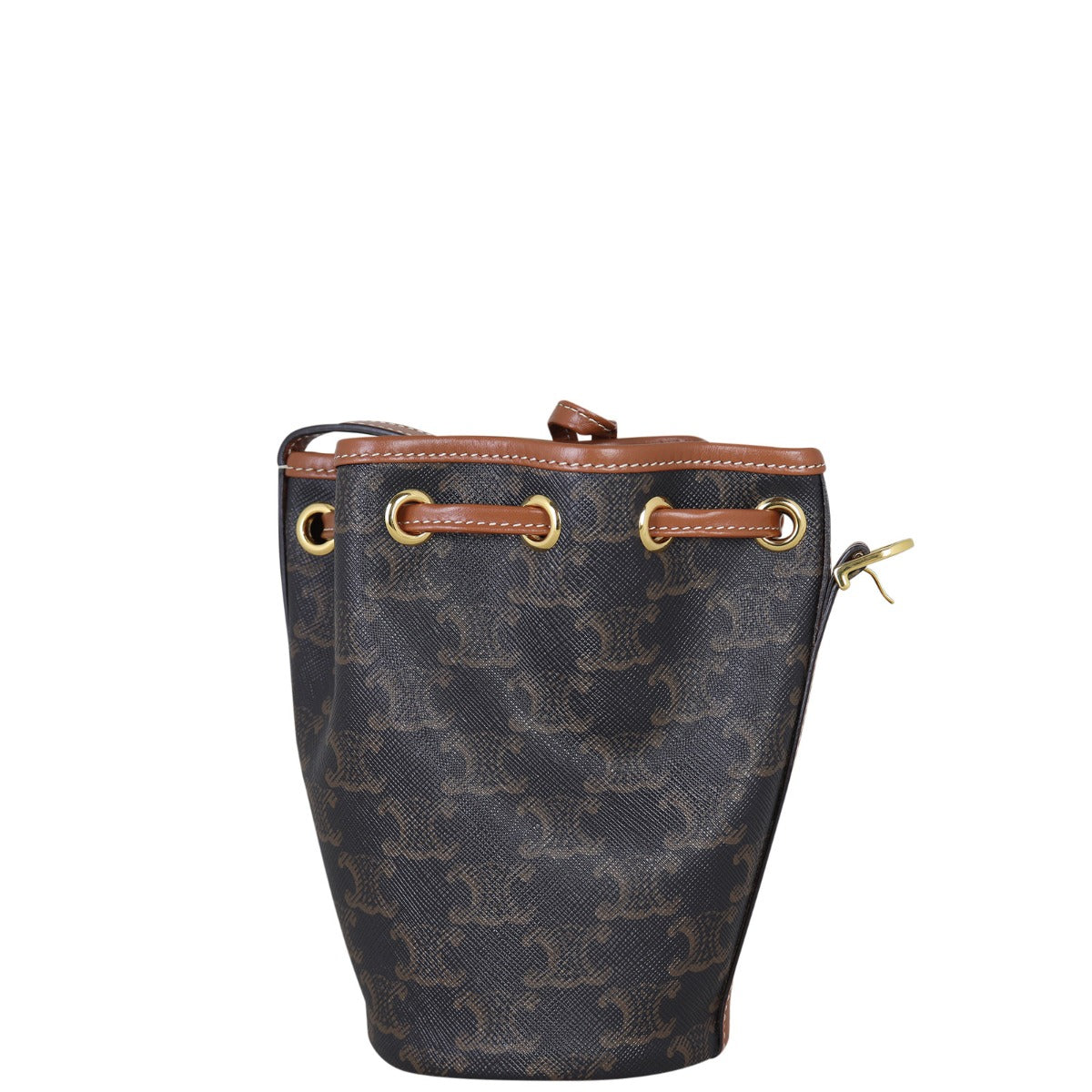 Celine Triomphe Bucket Bag Small Back