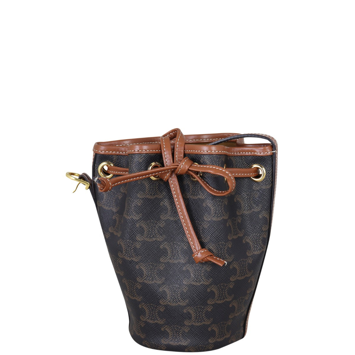 Celine Triomphe Bucket Bag Small Front