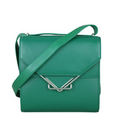 Bottega Veneta The Clip Flap Shoulder Bag Front with strap