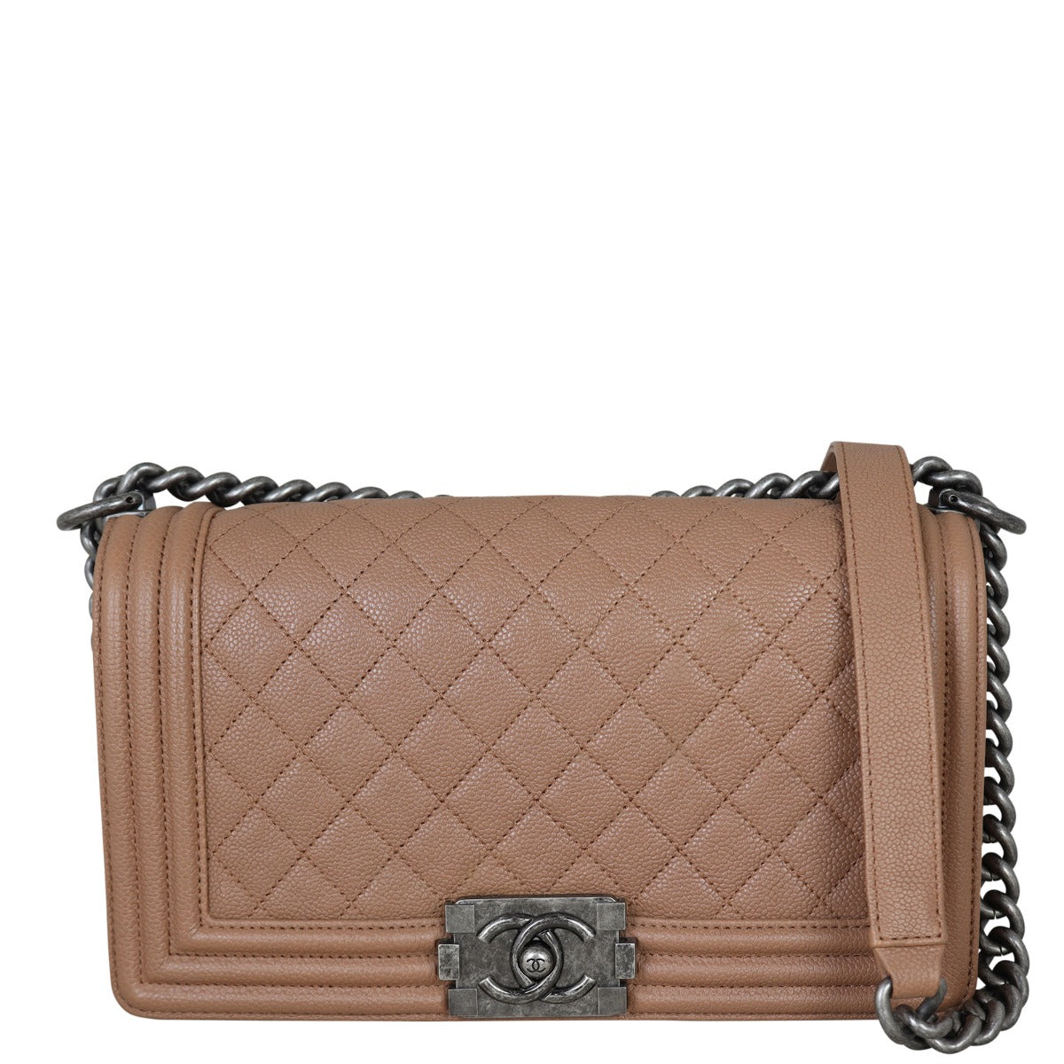 Chanel Boy Old Medium Front With Strap